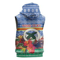 Personalised Tafea Joyeux Noel Sleeveless Hoodie Proud To Be a Ni-Van Sand Drawing Art LT9 - Polynesian Pride