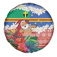 Personalised Tafea Joyeux Noel Spare Tire Cover Proud To Be a Ni-Van Sand Drawing Art - Polynesian Pride
