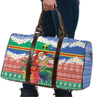Personalised Tafea Joyeux Noel Travel Bag Proud To Be a Ni-Van Sand Drawing Art - Polynesian Pride