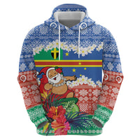 Personalised Tafea Joyeux Noel Zip Hoodie Proud To Be a Ni-Van Sand Drawing Art - Polynesian Pride