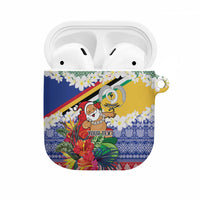 Personalised Torba Joyeux Noel AirPods Case Proud To Be a Ni-Van Sand Drawing Art LT9 Green - Polynesian Pride