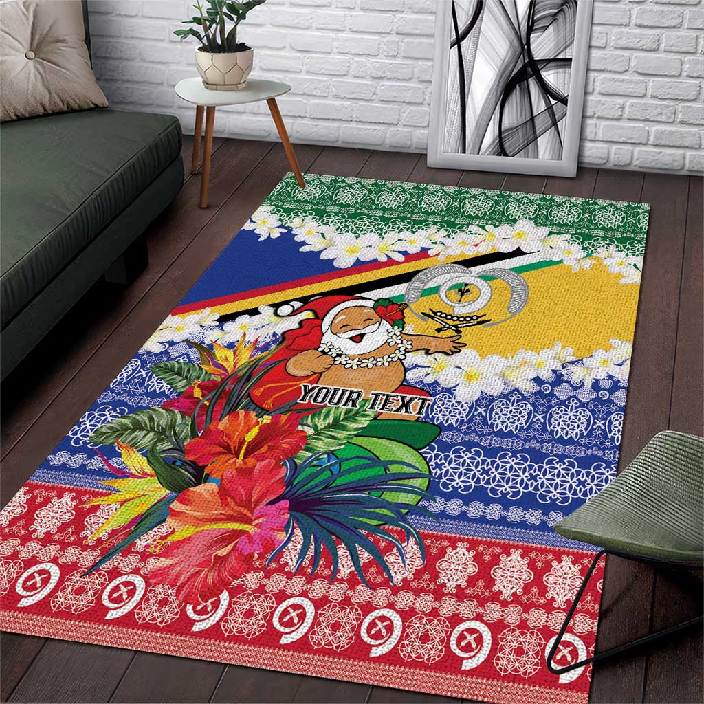 Personalised Torba Joyeux Noel Area Rug Proud To Be a Ni-Van Sand Drawing Art - Polynesian Pride