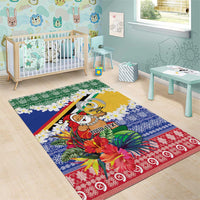 Personalised Torba Joyeux Noel Area Rug Proud To Be a Ni-Van Sand Drawing Art - Polynesian Pride