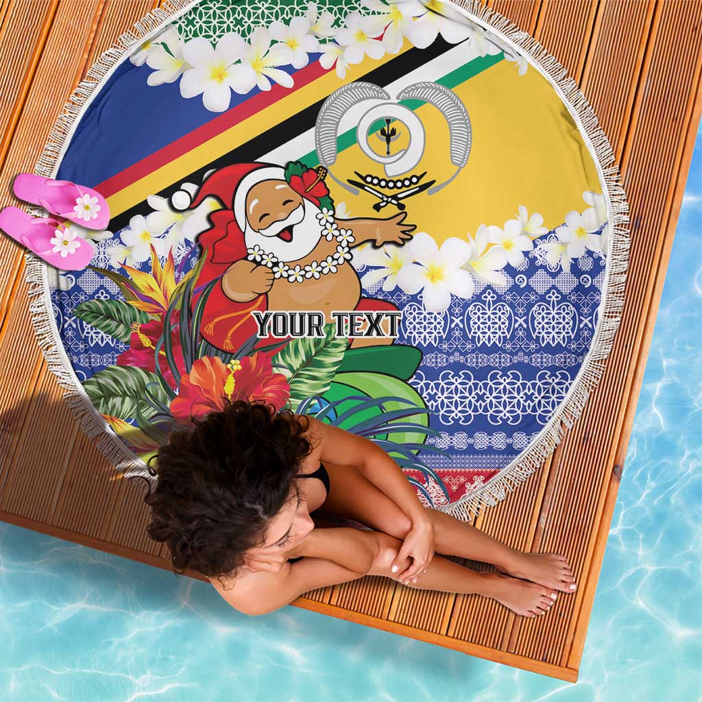 Personalised Torba Joyeux Noel Beach Blanket Proud To Be a Ni-Van Sand Drawing Art LT9 - Polynesian Pride