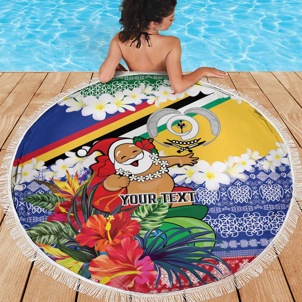 Personalised Torba Joyeux Noel Beach Blanket Proud To Be a Ni-Van Sand Drawing Art LT9 - Polynesian Pride