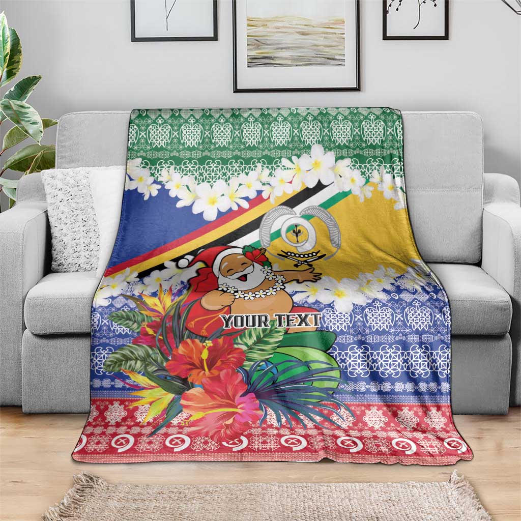 Personalised Torba Joyeux Noel Blanket Proud To Be a Ni-Van Sand Drawing Art - Polynesian Pride