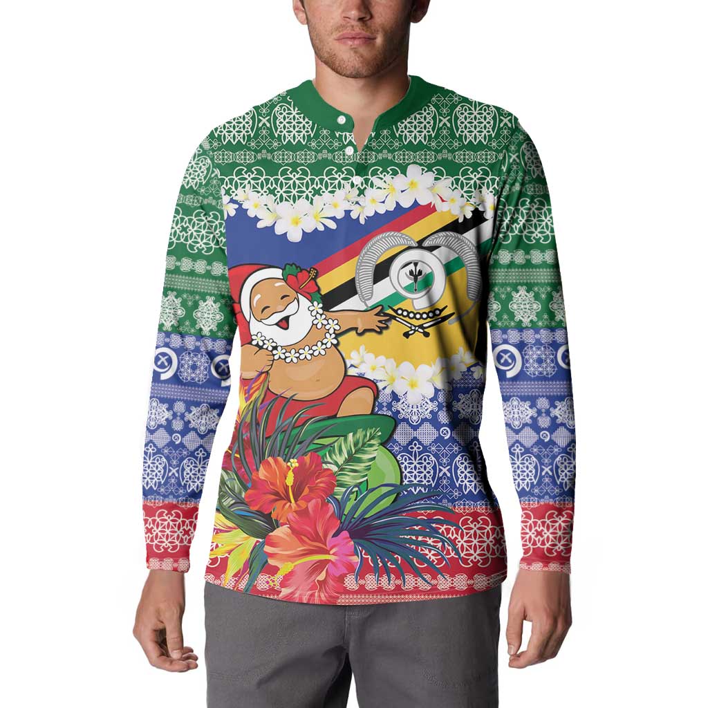 Personalised Torba Joyeux Noel Button Sweatshirt Proud To Be a Ni-Van Sand Drawing Art LT9 - Polynesian Pride