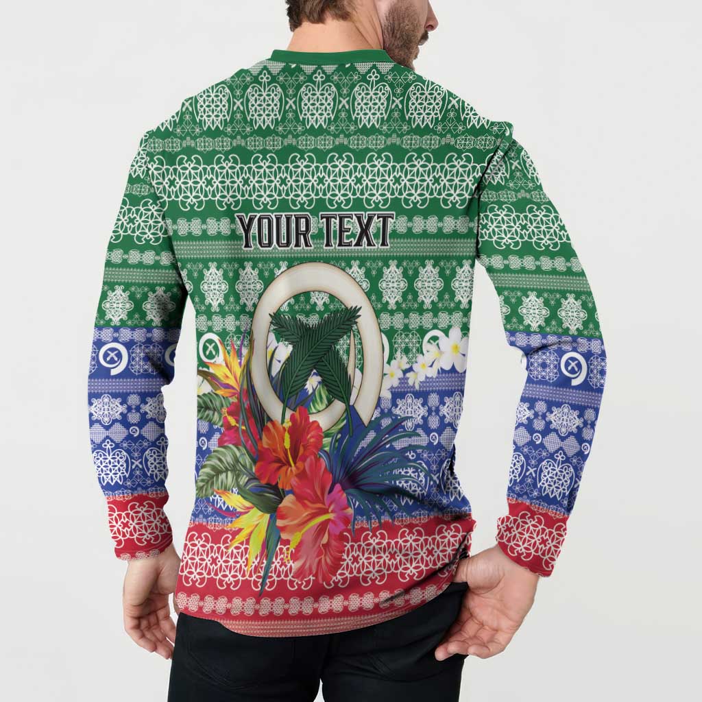Personalised Torba Joyeux Noel Button Sweatshirt Proud To Be a Ni-Van Sand Drawing Art LT9 - Polynesian Pride