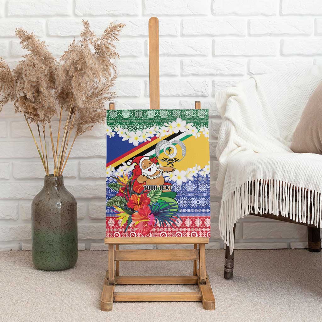 Personalised Torba Joyeux Noel Canvas Wall Art Proud To Be a Ni-Van Sand Drawing Art LT9 - Polynesian Pride