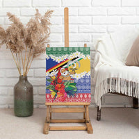 Personalised Torba Joyeux Noel Canvas Wall Art Proud To Be a Ni-Van Sand Drawing Art LT9 - Polynesian Pride