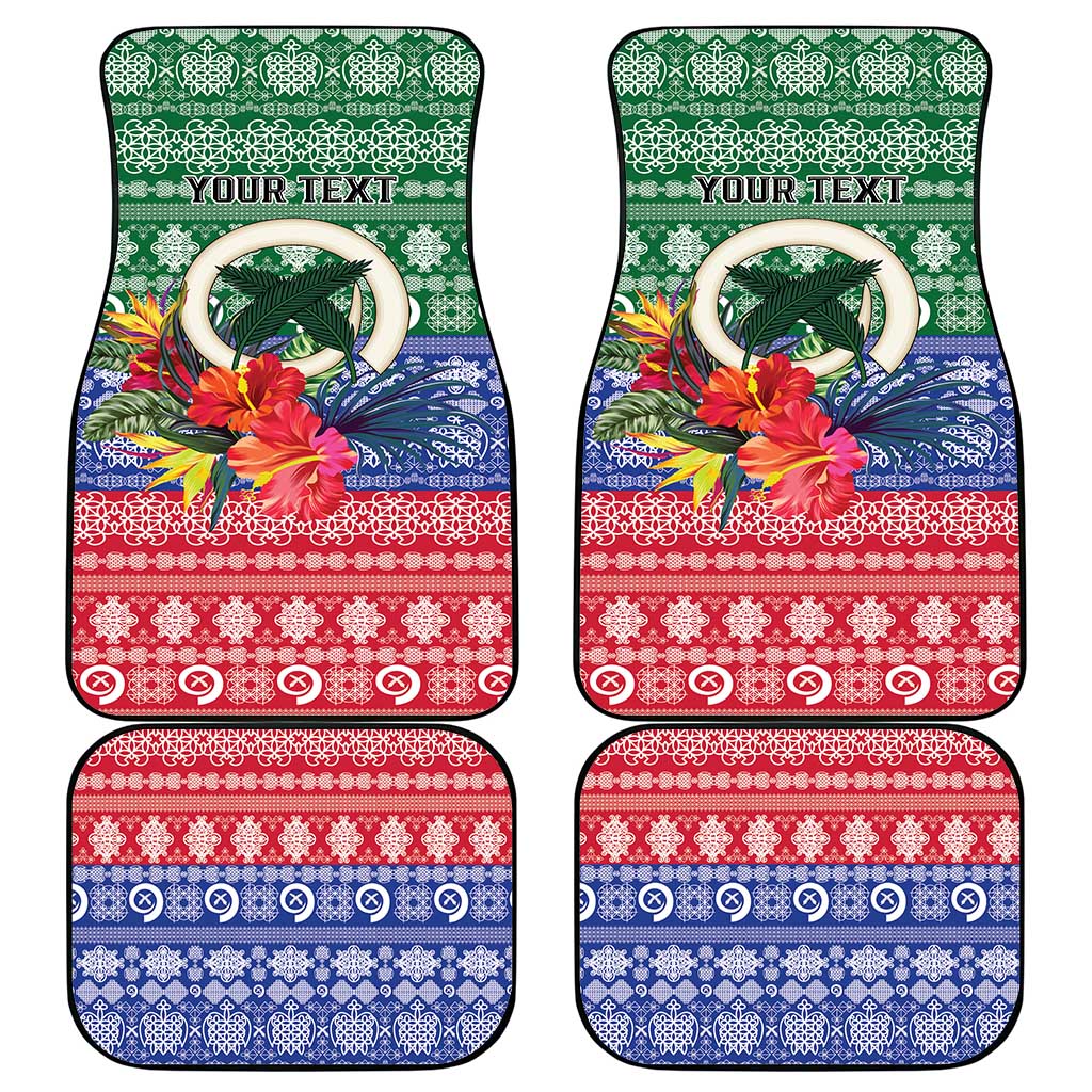 Personalised Torba Joyeux Noel Car Mats Proud To Be a Ni-Van Sand Drawing Art LT9 - Polynesian Pride
