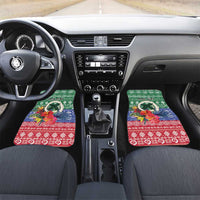 Personalised Torba Joyeux Noel Car Mats Proud To Be a Ni-Van Sand Drawing Art LT9 Set 2pcs - Front Green - Polynesian Pride