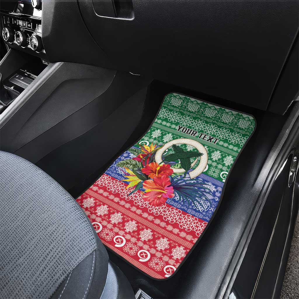 Personalised Torba Joyeux Noel Car Mats Proud To Be a Ni-Van Sand Drawing Art LT9 - Polynesian Pride