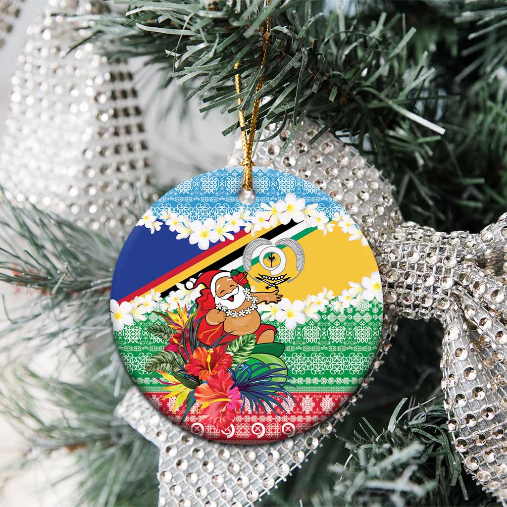 Personalised Torba Joyeux Noel Ceramic Ornament Proud To Be a Ni-Van Sand Drawing Art - Polynesian Pride