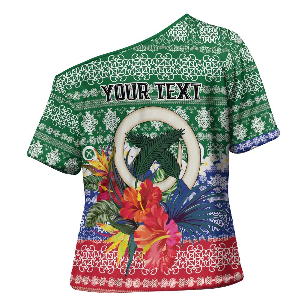 Personalised Torba Joyeux Noel Cross Shoulder Shirt Proud To Be a Ni-Van Sand Drawing Art LT9 - Polynesian Pride
