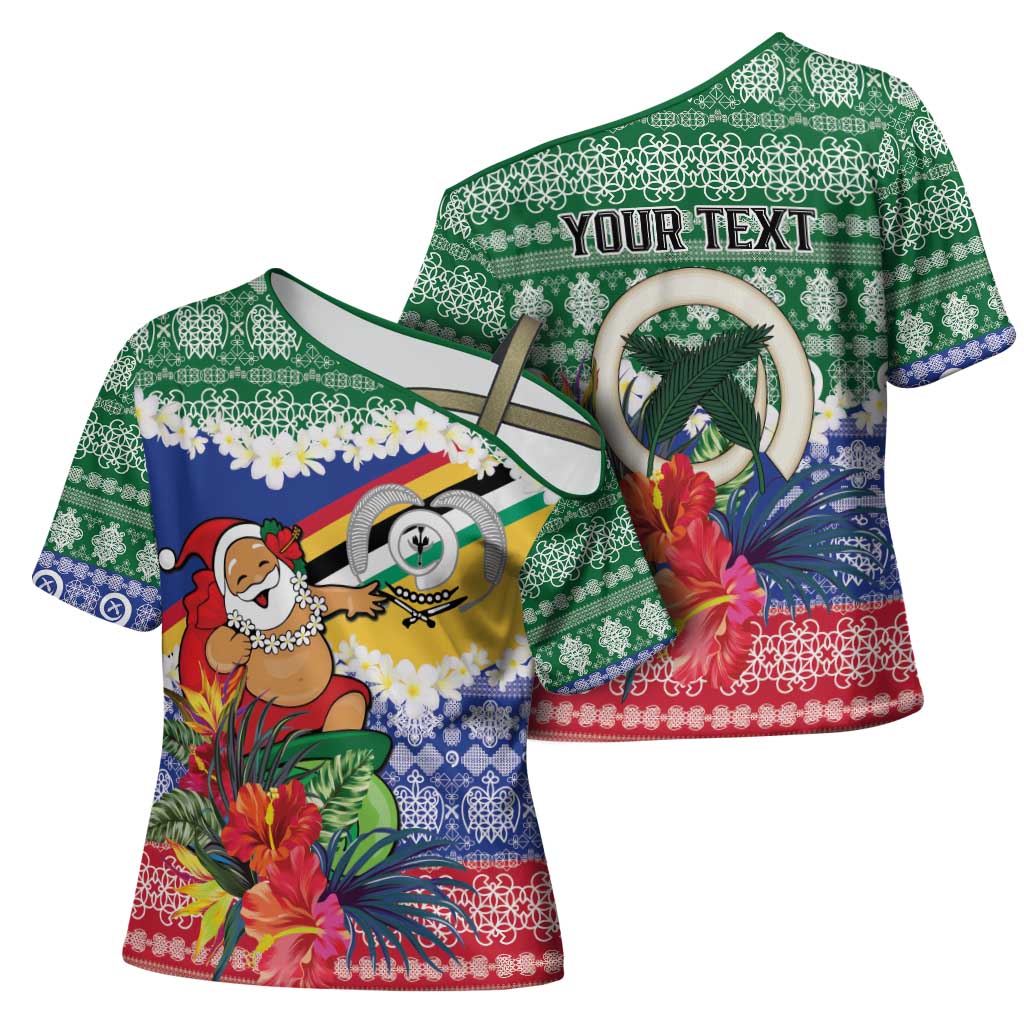 Personalised Torba Joyeux Noel Cross Shoulder Shirt Proud To Be a Ni-Van Sand Drawing Art LT9 - Polynesian Pride