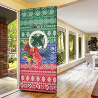 Personalised Torba Joyeux Noel Door Cover Proud To Be a Ni-Van Sand Drawing Art - Polynesian Pride