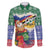 Personalised Torba Joyeux Noel Family Matching Long Sleeve Bodycon Dress and Hawaiian Shirt Proud To Be a Ni-Van Sand Drawing Art - Polynesian Pride