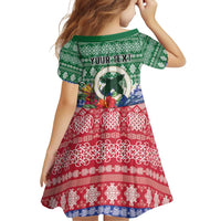 Personalised Torba Joyeux Noel Family Matching Off Shoulder Short Dress and Hawaiian Shirt Proud To Be a Ni-Van Sand Drawing Art - Polynesian Pride