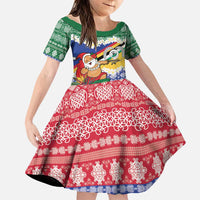 Personalised Torba Joyeux Noel Family Matching Puletasi and Hawaiian Shirt Proud To Be a Ni-Van Sand Drawing Art - Polynesian Pride