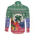 Personalised Torba Joyeux Noel Family Matching Short Sleeve Bodycon Dress and Hawaiian Shirt Proud To Be a Ni-Van Sand Drawing Art - Polynesian Pride