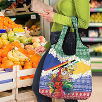 Personalised Torba Joyeux Noel Grocery Bag Proud To Be a Ni-Van Sand Drawing Art - Polynesian Pride