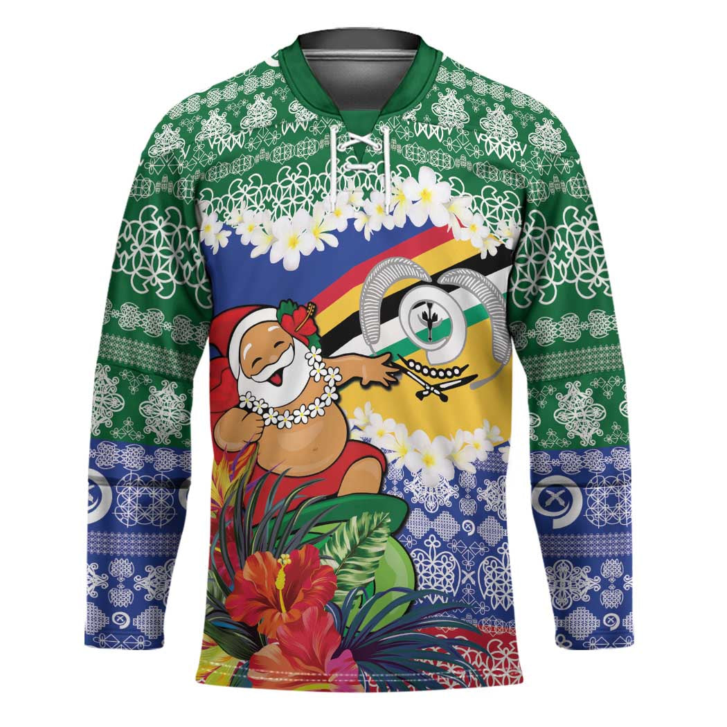 Personalised Torba Joyeux Noel Hockey Jersey Proud To Be a Ni-Van Sand Drawing Art LT9 Unisex Green - Polynesian Pride