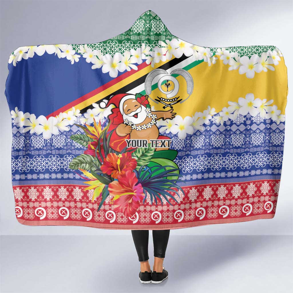 Personalised Torba Joyeux Noel Hooded Blanket Proud To Be a Ni-Van Sand Drawing Art - Polynesian Pride