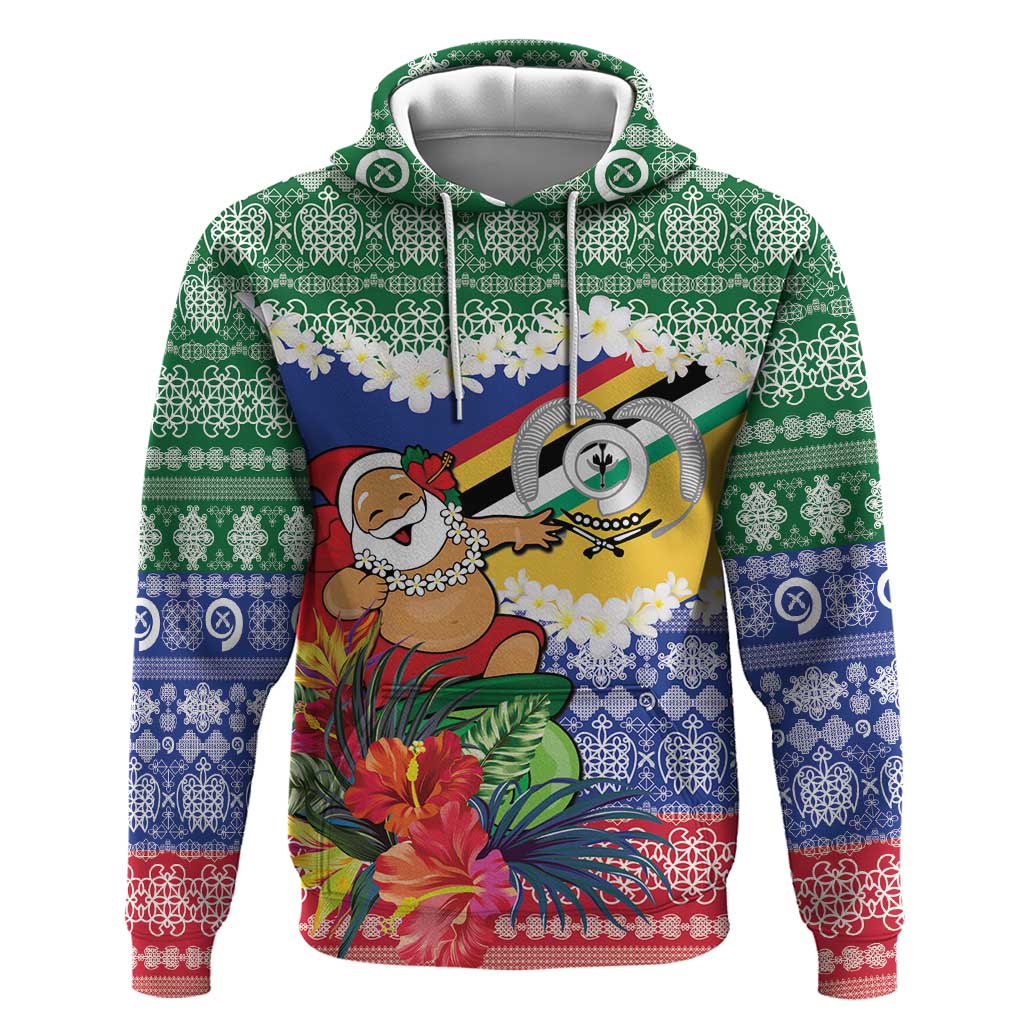 Personalised Torba Joyeux Noel Hoodie Proud To Be a Ni-Van Sand Drawing Art - Polynesian Pride