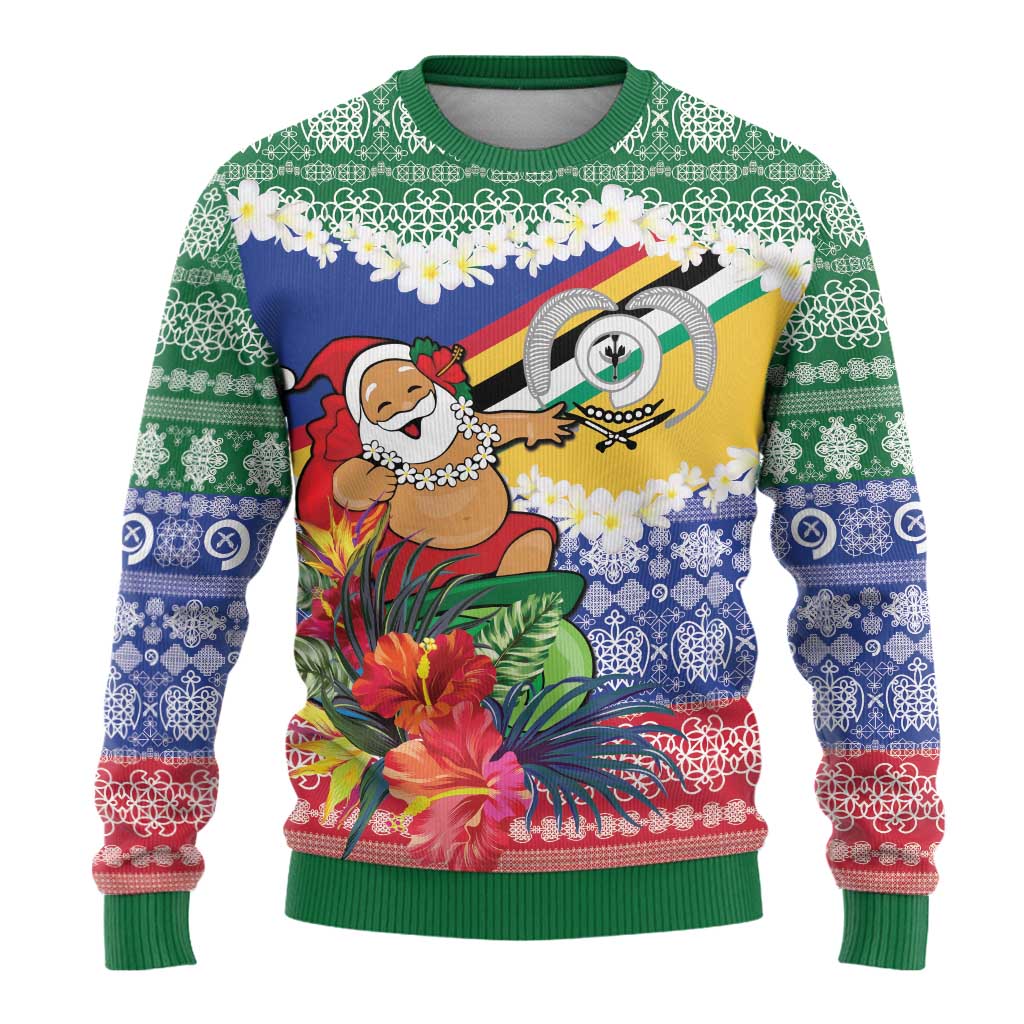 Personalised Torba Joyeux Noel Ugly Christmas Sweater Proud To Be a Ni-Van Sand Drawing Art - Polynesian Pride