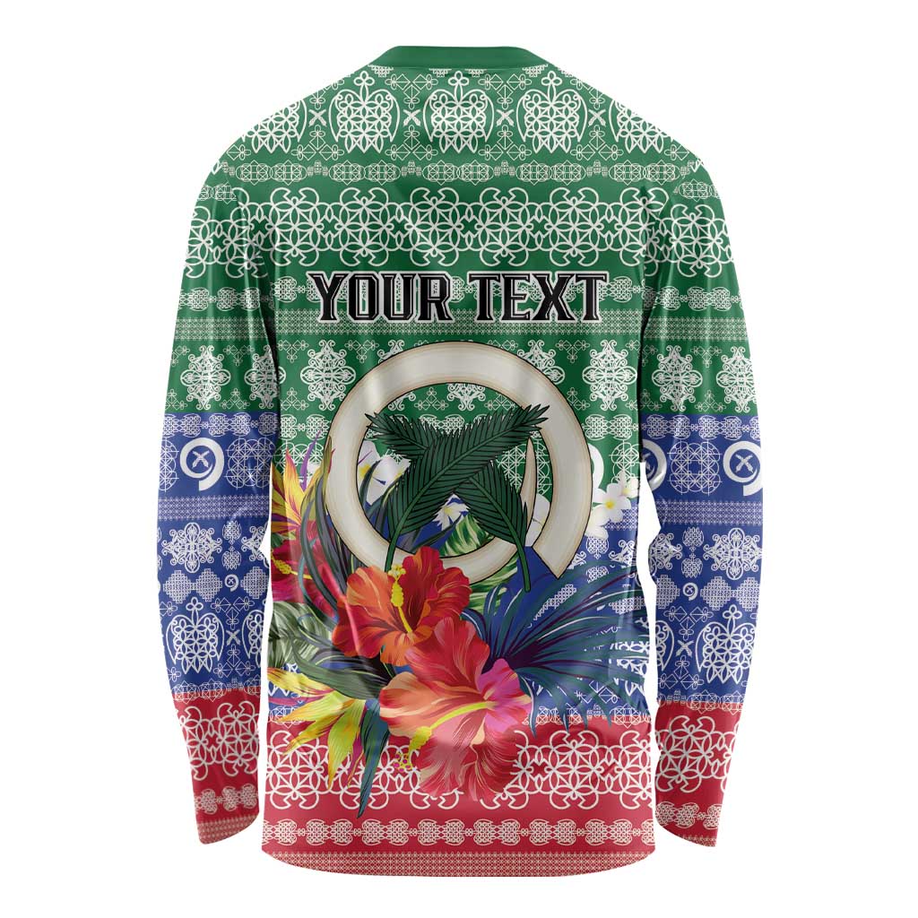 Personalised Torba Joyeux Noel Long Sleeve Shirt Proud To Be a Ni-Van Sand Drawing Art LT9 - Polynesian Pride