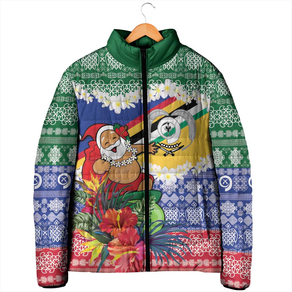 Personalised Torba Joyeux Noel Padded Jacket Proud To Be a Ni-Van Sand Drawing Art LT9 - Polynesian Pride