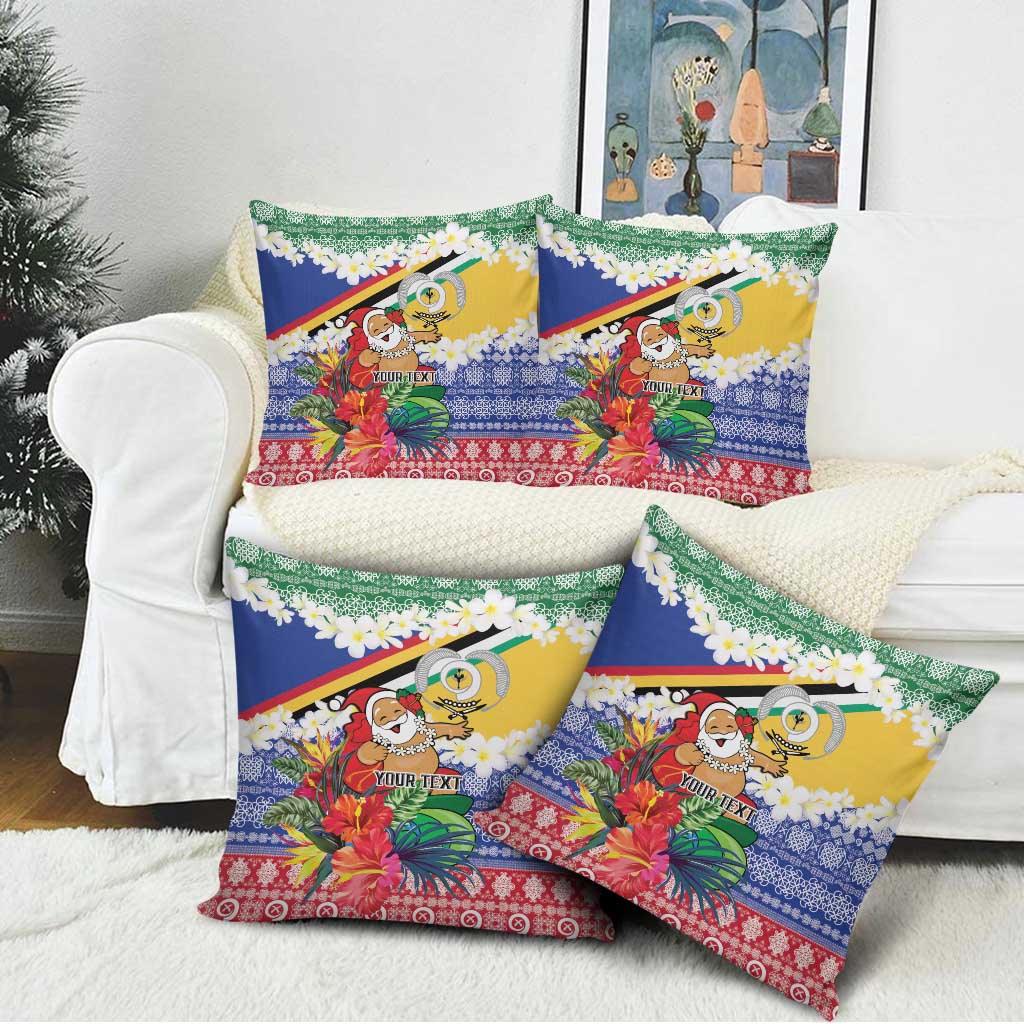 Personalised Torba Joyeux Noel Pillow Cover Proud To Be a Ni-Van Sand Drawing Art - Polynesian Pride