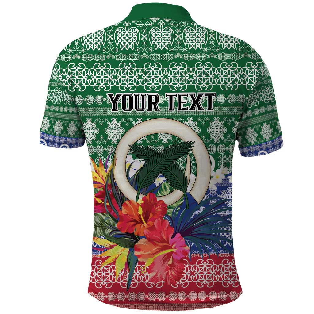 Personalised Torba Joyeux Noel Polo Shirt Proud To Be a Ni-Van Sand Drawing Art - Polynesian Pride