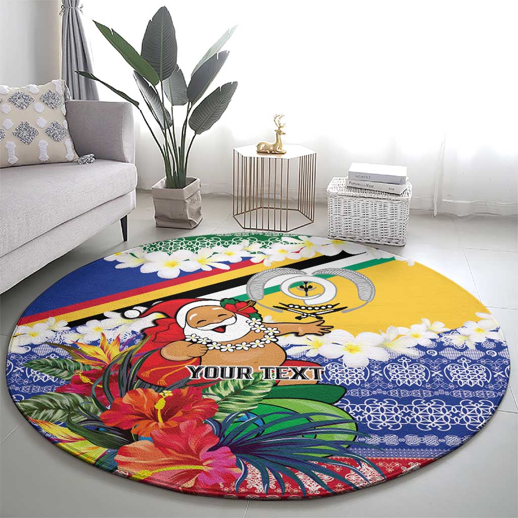 Personalised Torba Joyeux Noel Round Carpet Proud To Be a Ni-Van Sand Drawing Art - Polynesian Pride