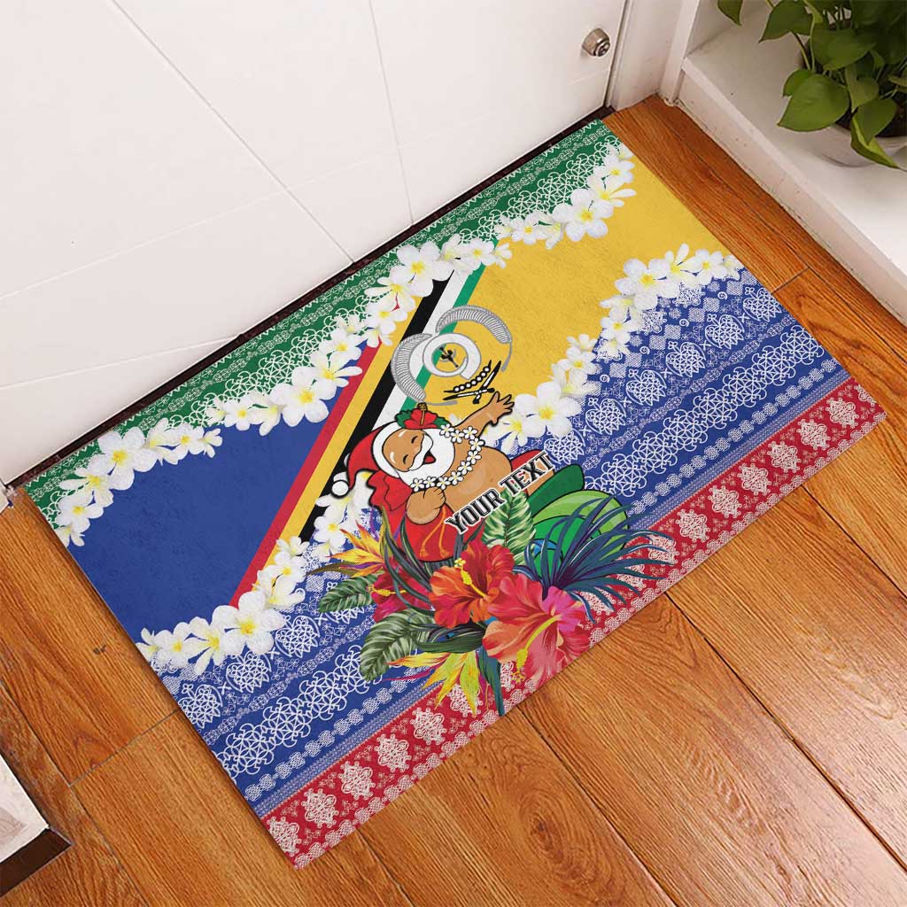 Personalised Torba Joyeux Noel Rubber Doormat Proud To Be a Ni-Van Sand Drawing Art LT9 - Polynesian Pride