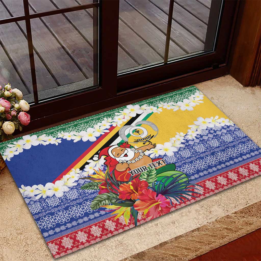Personalised Torba Joyeux Noel Rubber Doormat Proud To Be a Ni-Van Sand Drawing Art LT9 - Polynesian Pride