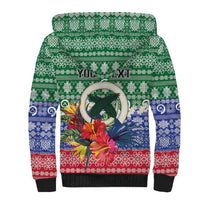 Personalised Torba Joyeux Noel Sherpa Hoodie Proud To Be a Ni-Van Sand Drawing Art LT9 - Polynesian Pride