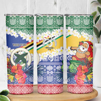 Personalised Torba Joyeux Noel Skinny Tumbler Proud To Be a Ni-Van Sand Drawing Art - Polynesian Pride