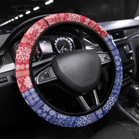 Torba Joyeux Noel Steering Wheel Cover Proud To Be a Ni-Van Sand Drawing Art LT9 Universal Fit Green - Polynesian Pride