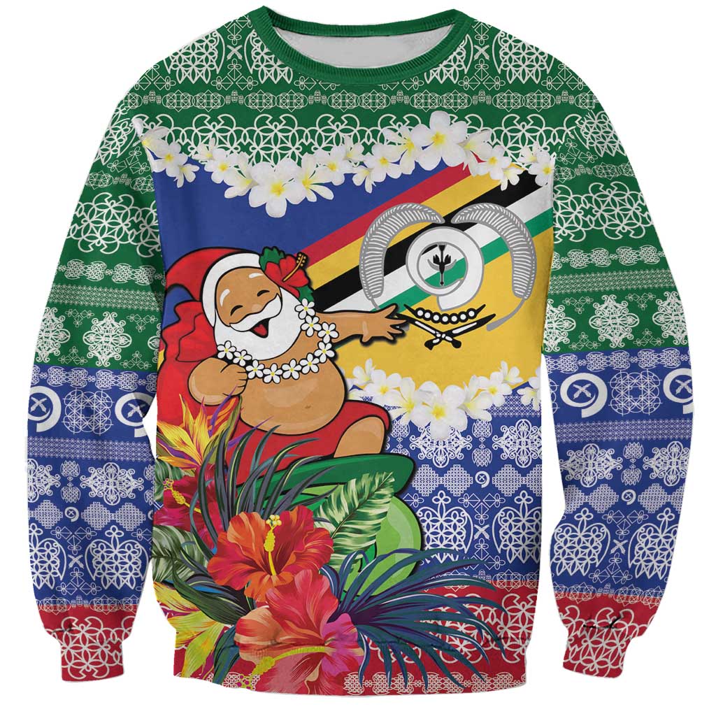 Personalised Torba Joyeux Noel Sweatshirt Proud To Be a Ni-Van Sand Drawing Art LT9 Unisex Green - Polynesian Pride
