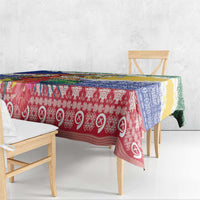 Personalised Torba Joyeux Noel Tablecloth Proud To Be a Ni-Van Sand Drawing Art - Polynesian Pride