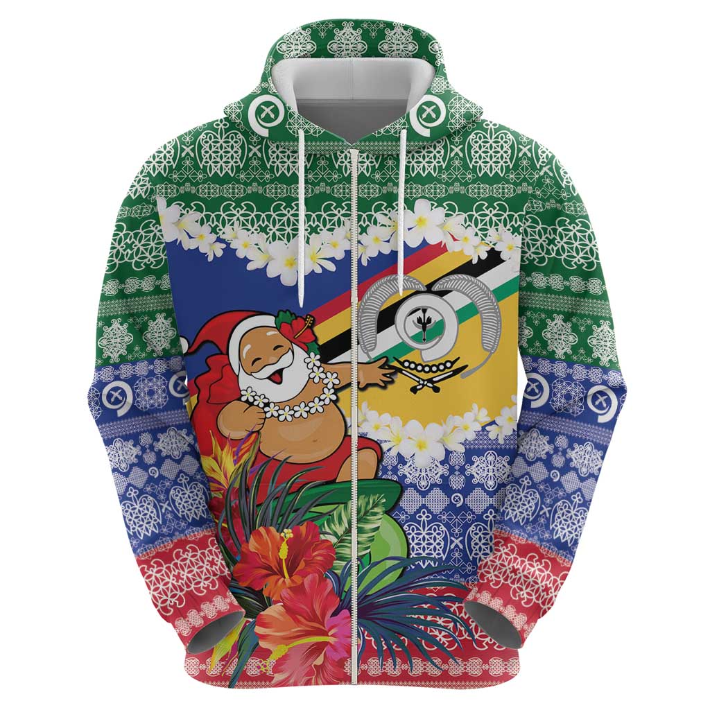 Personalised Torba Joyeux Noel Zip Hoodie Proud To Be a Ni-Van Sand Drawing Art - Polynesian Pride