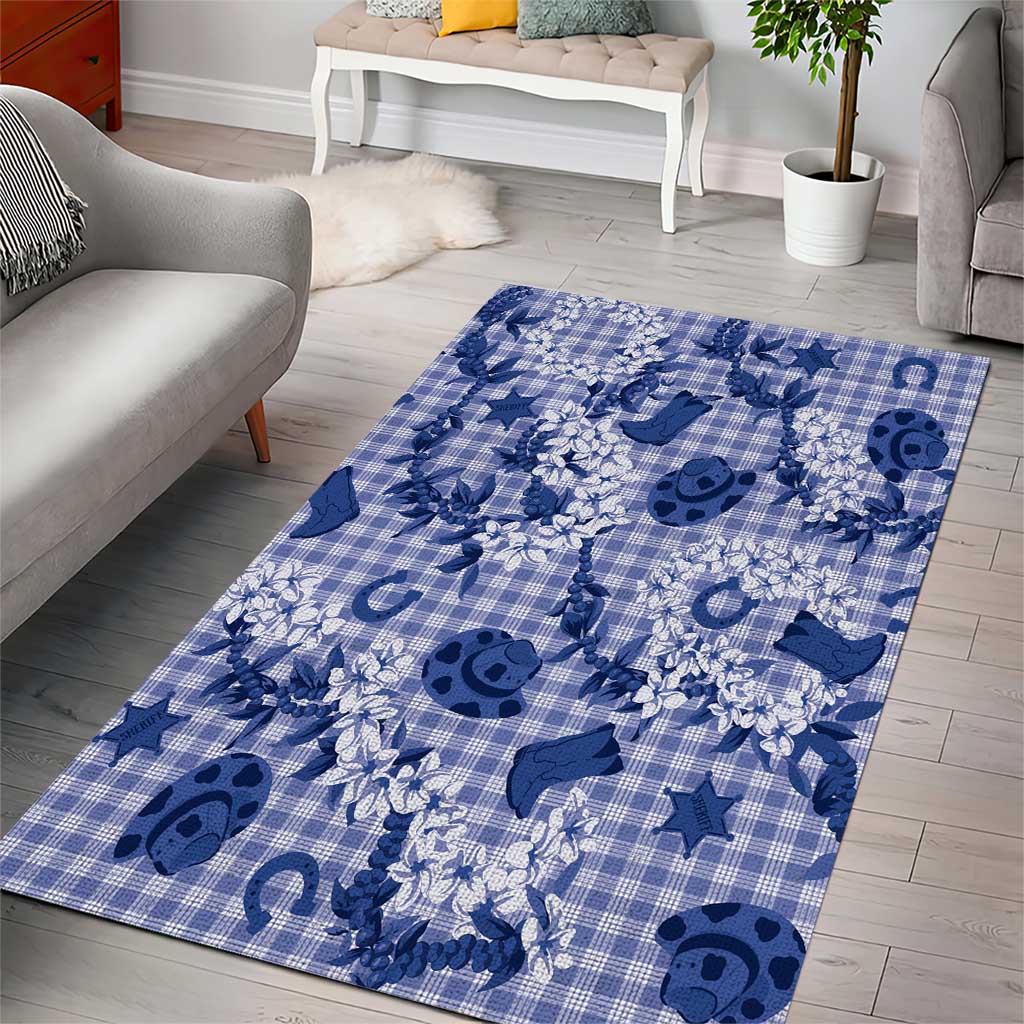 Mokihana Maile Ilima Leis Paniolo Palaka Area Rug Hawaiian Polu Spirit - Polynesian Pride