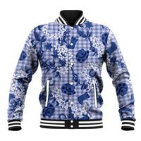 Mokihana Maile Ilima Leis Paniolo Palaka Baseball Jacket Hawaiian Polu Spirit LT9 Unisex Blue - Polynesian Pride