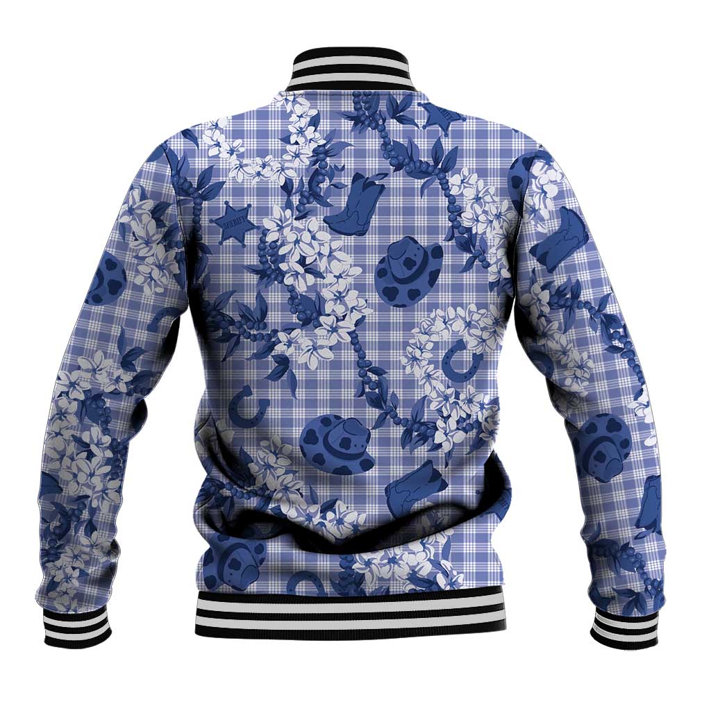 Mokihana Maile Ilima Leis Paniolo Palaka Baseball Jacket Hawaiian Polu Spirit LT9 - Polynesian Pride