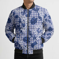 Mokihana Maile Ilima Leis Paniolo Palaka Bomber Puffer Jacket Hawaiian Polu Spirit LT9 - Polynesian Pride