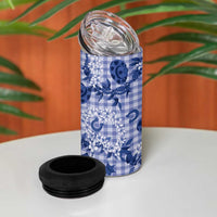 Mokihana Maile Ilima Leis Paniolo Palaka 4 in 1 Can Cooler Tumbler Hawaiian Polu Spirit - Polynesian Pride