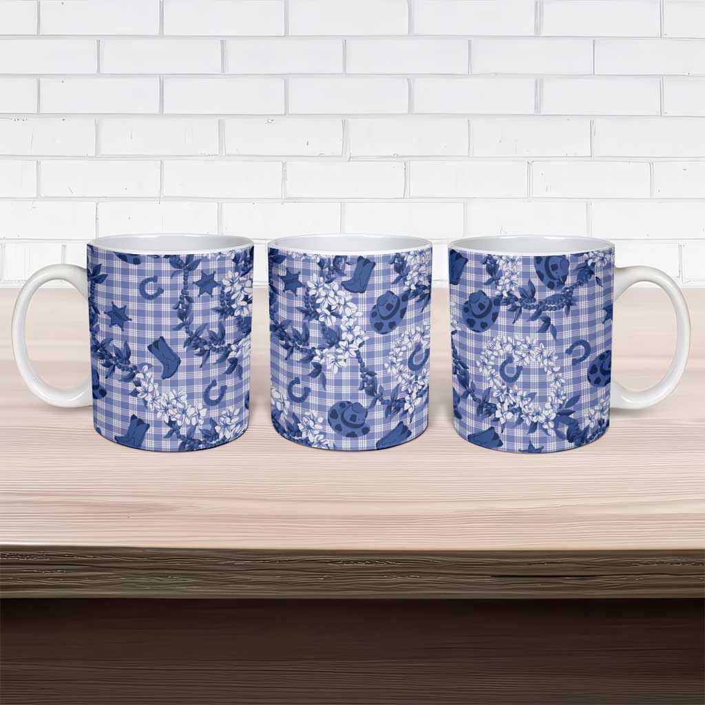 Mokihana Maile Ilima Leis Paniolo Palaka Ceramic Mug Hawaiian Polu Spirit - Polynesian Pride