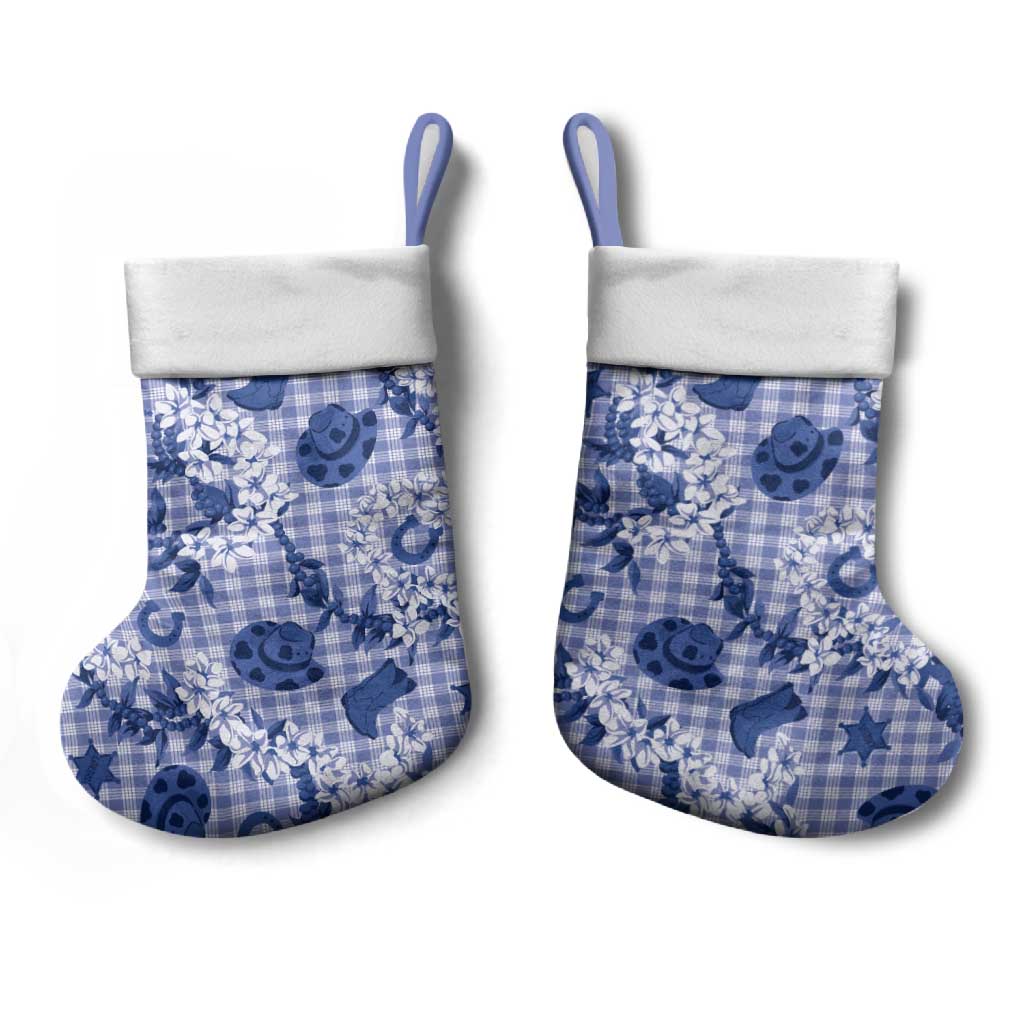 Mokihana Maile Ilima Leis Paniolo Palaka Christmas Stocking Hawaiian Polu Spirit - Polynesian Pride
